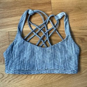 Gray Lululemon energy bra size 2
